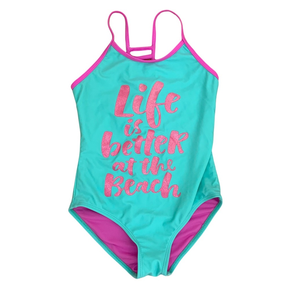 INGEAR Girls 7/8 One Piece Swim Suit Girls